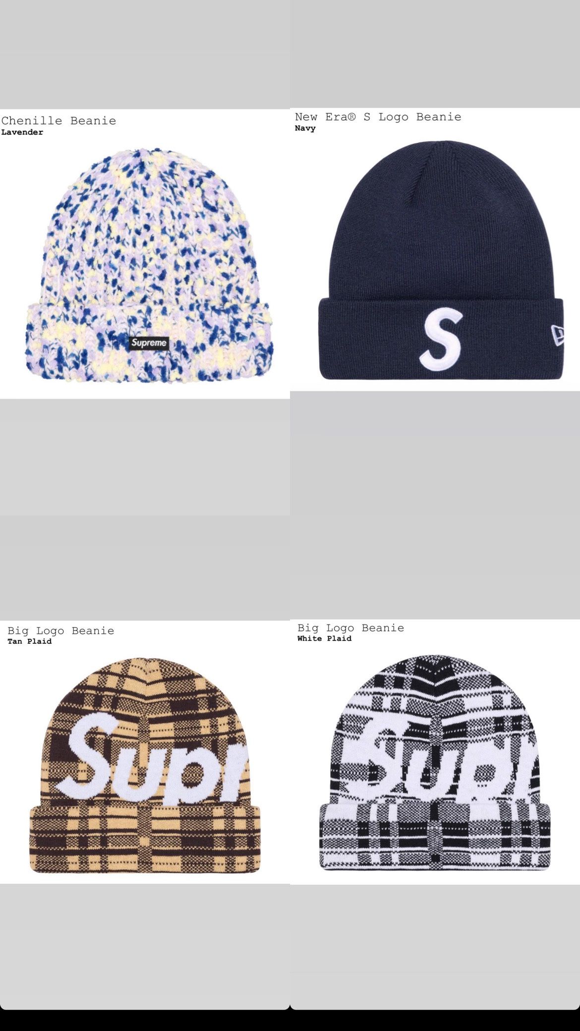 Supreme FW 23” Beanie, Shoulder Bag, Leather Waist Bag, Accessories, And Hat