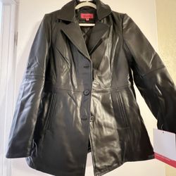 Black Leather Jacket - Woman’s 