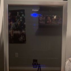 Haier Hebf Stainless Steel Mini Beverage Center - Black