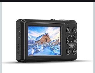 Digital Camera Dual Screen Kids Camera 4K 48MP with Autofocus & 16X Zoom, Internal Battery, 64GB SD Card
