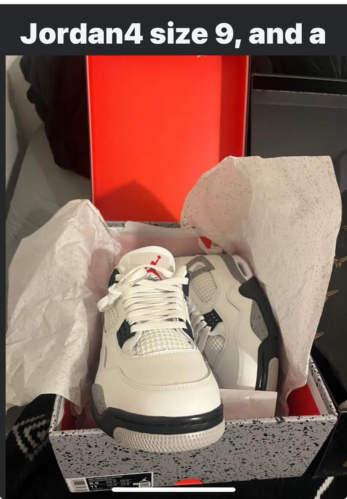 Jordan 4 Retro Size 9/5