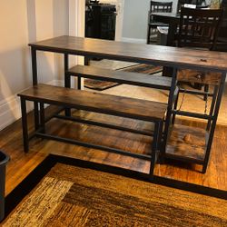 Kitchen Table Set/bench Seating 