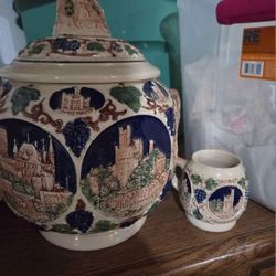 German Punch Bowl & Cups