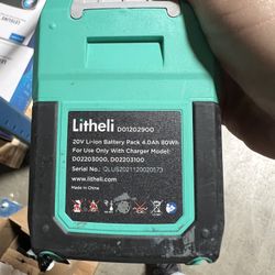 Lithell Do1202900 20V Li-ion Battery Pack 4.0Ah 80Wh