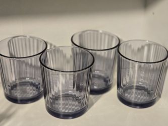 Medium Sized Purple Glasses (Set of 4)