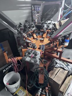 6 Color Screen Printing Press