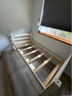 Twin Bed Frame Blanco