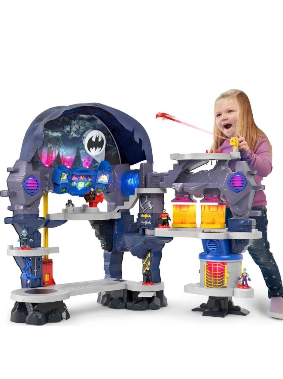 Fisher-Price Imaginext DC Super Friends Batman Toy Super Surround Batcave Playset