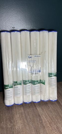 20 Micron Pleated Sediment Water Filters 6-Pack