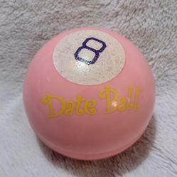 Pink and Yellow Puzzle Date Ball 
