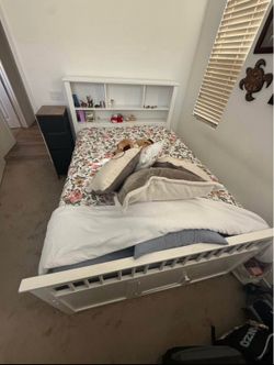 Full bed with bed frame