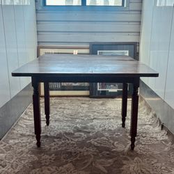 Antique Drop Leaf Table, Wood , dining table, Is 47 long 36 broad, very good condition 