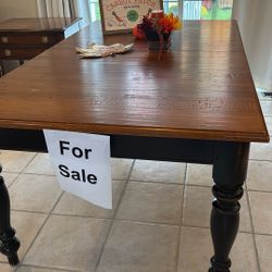 Country Table With 2 Leaves Must Go Asap Moving Wednesday  !!