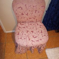 Fabric Pink Heart Chair