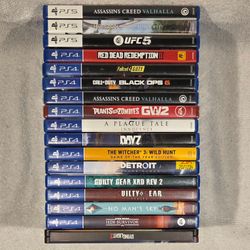 HUGE COLLECTION OF PS4 & A FEW PS5 VIDEO GAMES B SURE 2 ✔️ OUT ALL 6 PICS SONY PLAYSTATION DISK