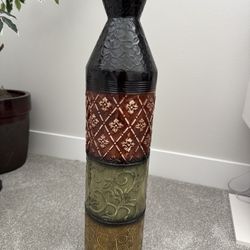 Beautiful Tall Metallic Vase