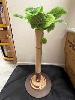 Palm Tree Cat Scratching Post with Toys