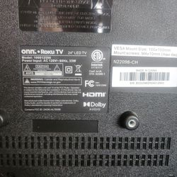 24" Onn Roku Tv