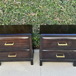 Pair of  Espresso Nightstands