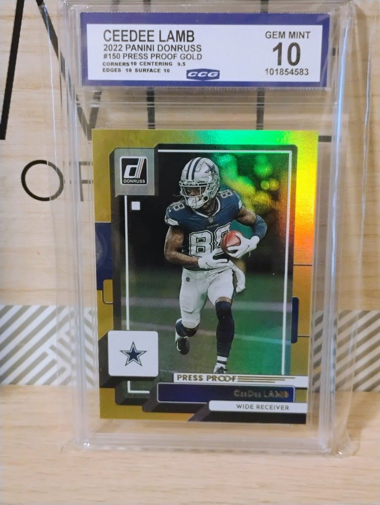 Ceedee Lamb Graded 10 Dallas Cowboys