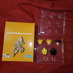 Kong Studios Super Saiyan Gogeta Head Accessories Dragon Ball Z Action Complete Displayed 