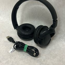 JBL black headphones with power cord Bluetooth