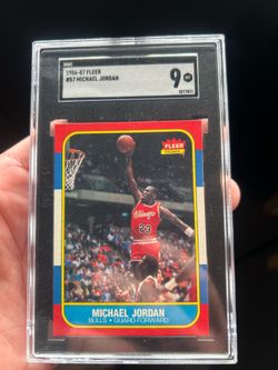 1986 Fleer Michael jordan rookie SGC 9
