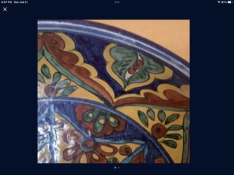 Talavera Platter Art Decor Garden