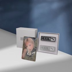 🖤 Rosé x Puma Limited Photocard + Pin Badge BLACKPINK Official