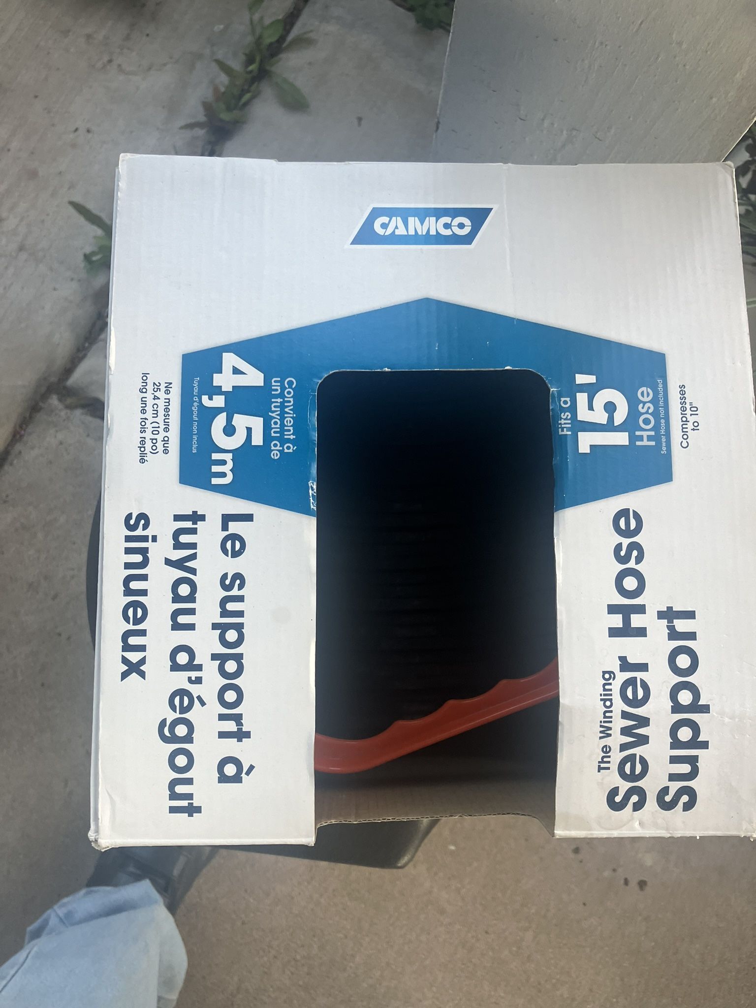 Camco Sidewinder 15 Ft Sewer Hose Support