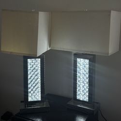 Modern Glass Lamp 2x$50