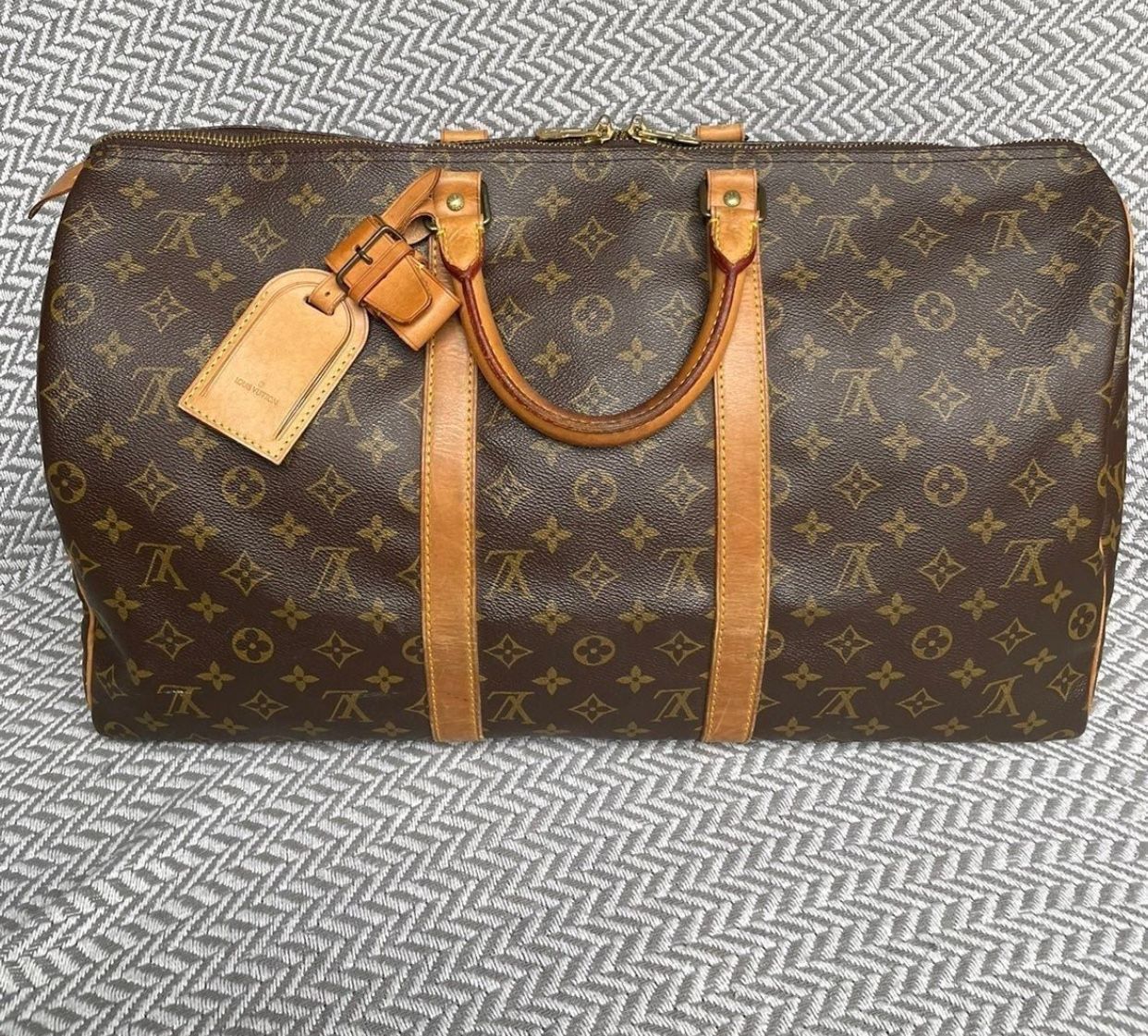 Louis Vuitton Vintage Monogram Canvas Keepall 50 Duffle Bag