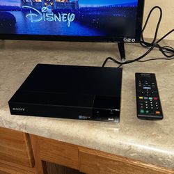 SONY Smart Blu-ray player with remote control. 