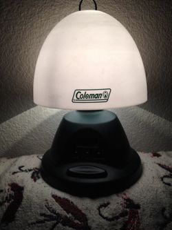 Coleman night light lantern with alarm clock