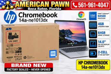 HP Chromebook 14a-ne1013dx 14" Intel N4500 4GB RAM 64GB eMMC ChromeOS NEW SEALED