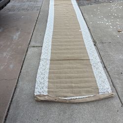 burlap Lace Wedding Runner