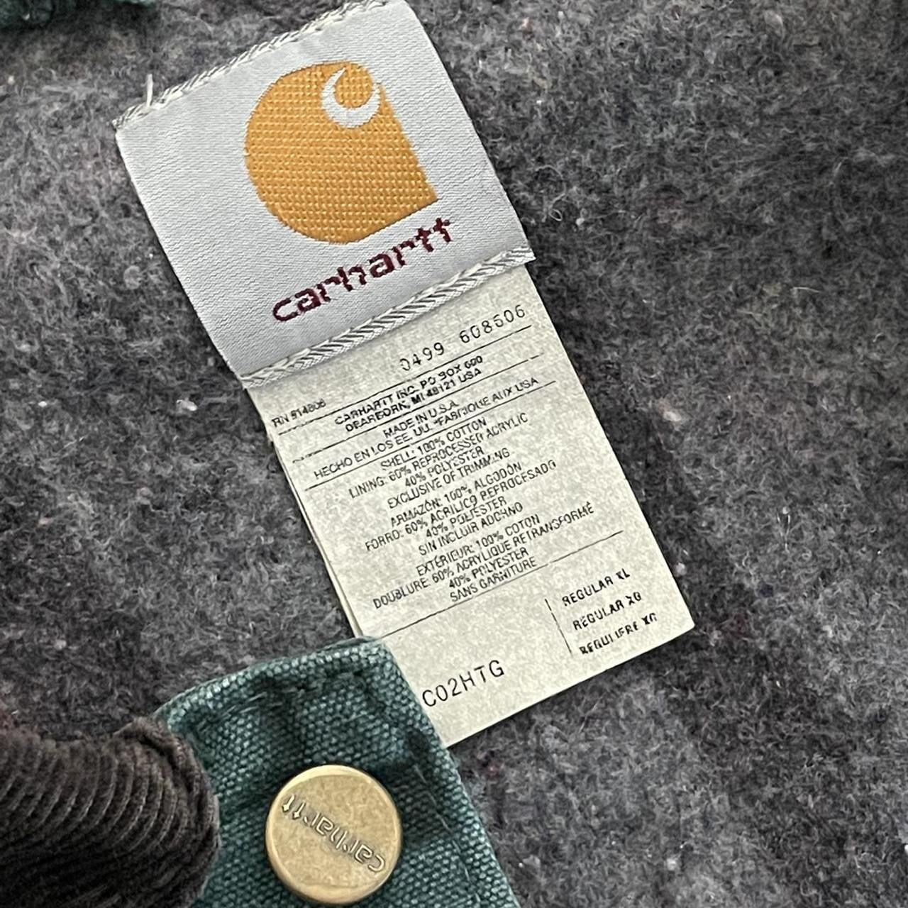 Carhartt チョアコート C02HTG ハンターグリーンUSA製 90s Carhartt ミシガンチョアコート HTG ハンターグリーン Carhartt