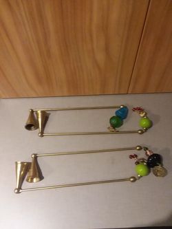 Vintage Brass Candle Snuffers/Beads