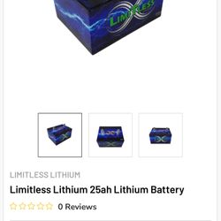 Limitless 25ah  Lithium Battery