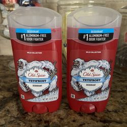 Set of 2 old spice YETI FROST antiperspirant deodorant•GEL•3oz•all for $8