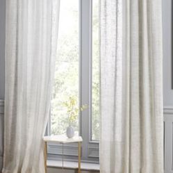 West Elm Reflected Diamonds Curtains, 3 Sets (6 Panels), 48x84 Inches