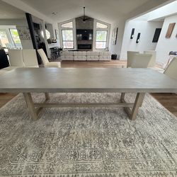 Beautiful Concrete Table bought from Restoration Hardware