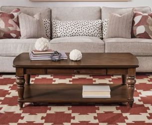 Flexsteel Riverstone Rectangular Coffee Table with Casters $199.99
