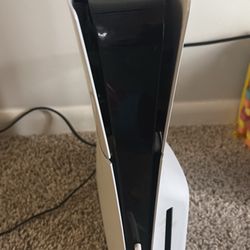 PS5 Slim Digital w/ disk attachment and custom controller