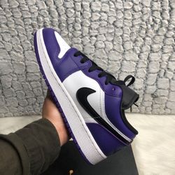 Jordan 1 Low “Court Purple” 6.5Y/8W