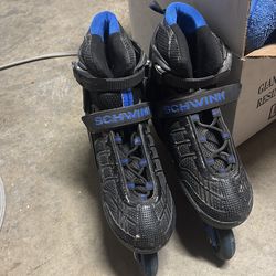 Single blade roller skates