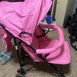 Pink bay stroller