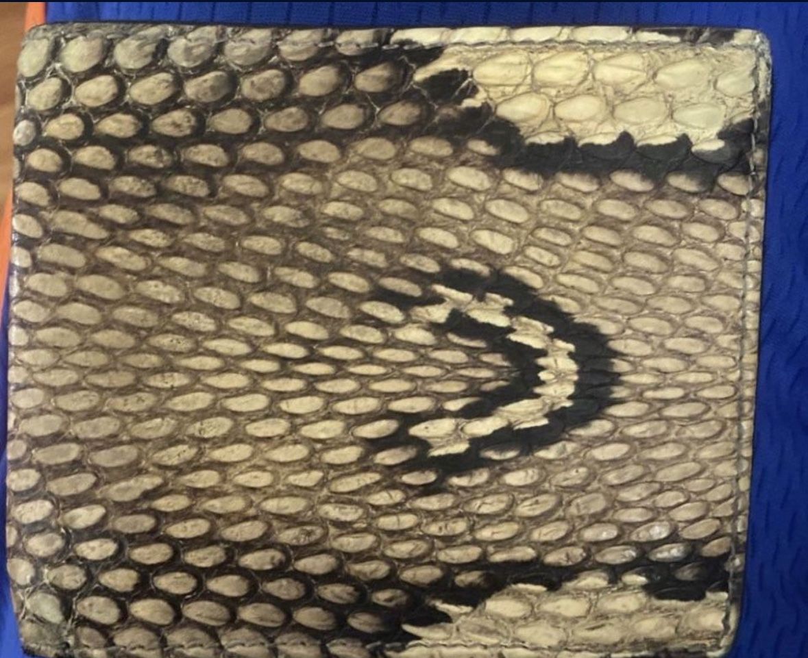 King Cobra Snake Skin Wallet High End $3500$