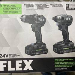 Flex 24V Compact Brushless Drill/Impact Kit New