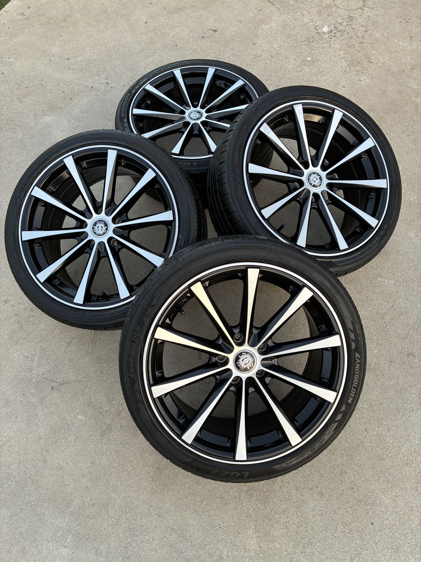 rims 18 black 5x112 Wheels rines For Jetta Passat Atlas Beetle Golf Crossgolf Tiguan Gti Mercedes Benz Audi Cooper Clubman
